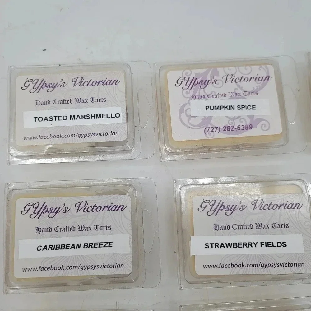 Lot of 11 Hand-Crafted 100% Soy Wax Melts Pumkin Starbucks Marshmallow Breeze C
